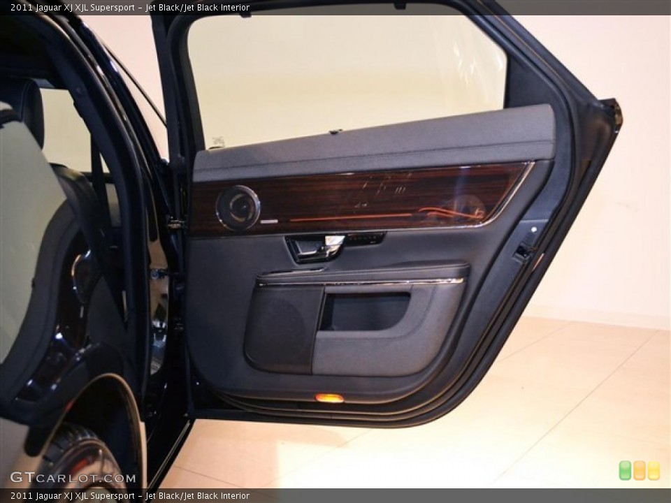Jet Black/Jet Black Interior Door Panel for the 2011 Jaguar XJ XJL Supersport #47703437