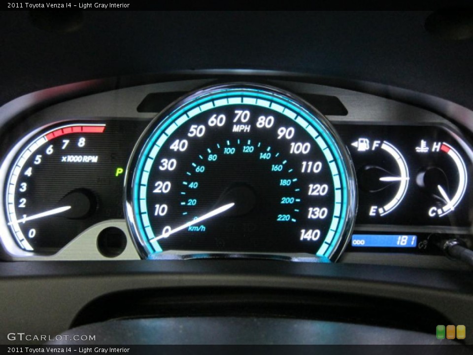 Light Gray Interior Gauges for the 2011 Toyota Venza I4 #47703881