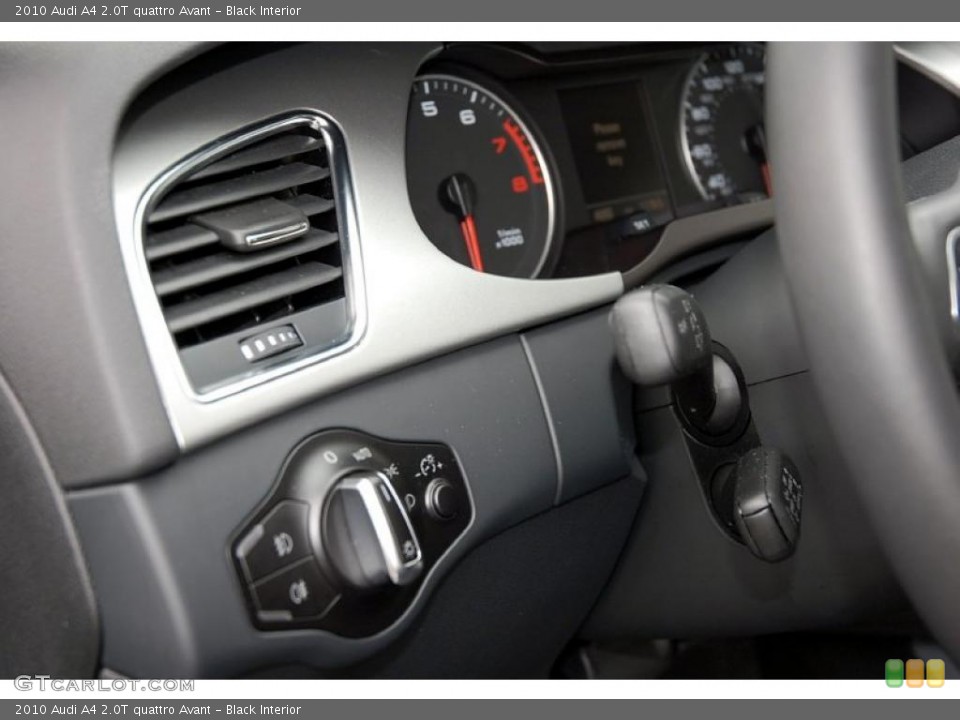 Black Interior Controls for the 2010 Audi A4 2.0T quattro Avant #47705887