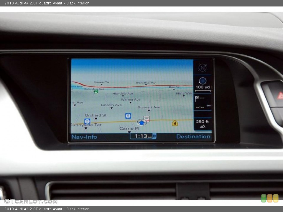 Black Interior Navigation for the 2010 Audi A4 2.0T quattro Avant #47705950