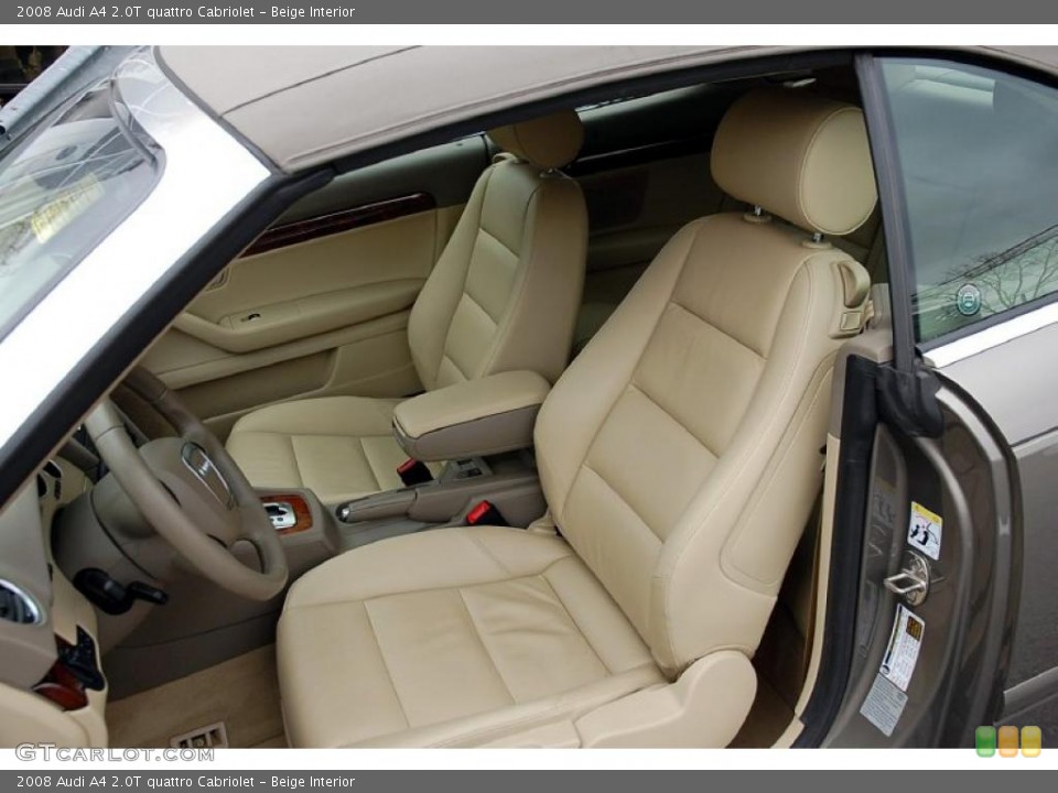 Beige Interior Photo for the 2008 Audi A4 2.0T quattro Cabriolet #47706496