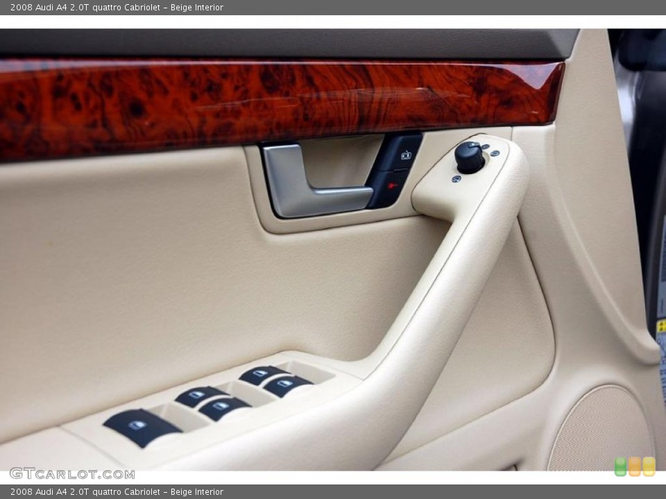 Beige Interior Controls for the 2008 Audi A4 2.0T quattro Cabriolet #47706520