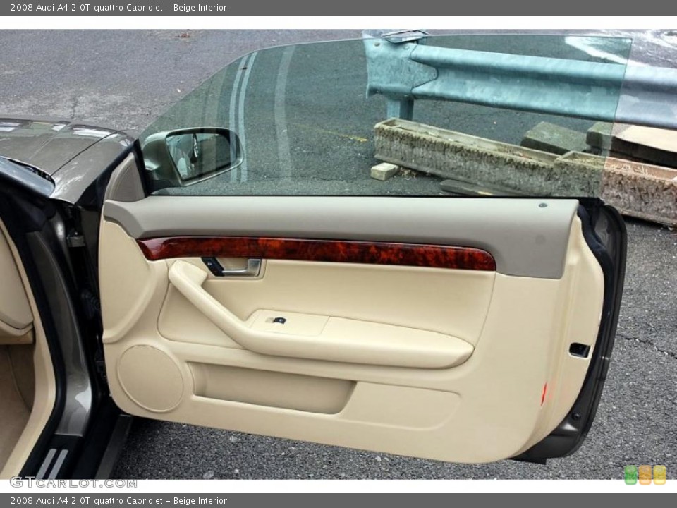 Beige Interior Door Panel for the 2008 Audi A4 2.0T quattro Cabriolet #47706661