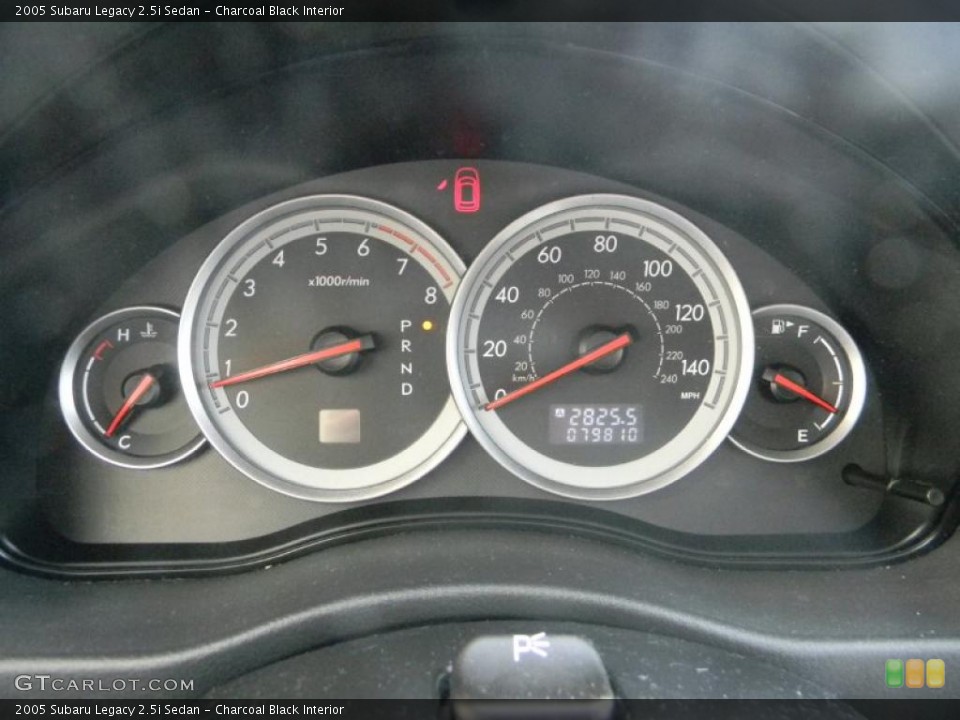 Charcoal Black Interior Gauges for the 2005 Subaru Legacy 2.5i Sedan #47707384