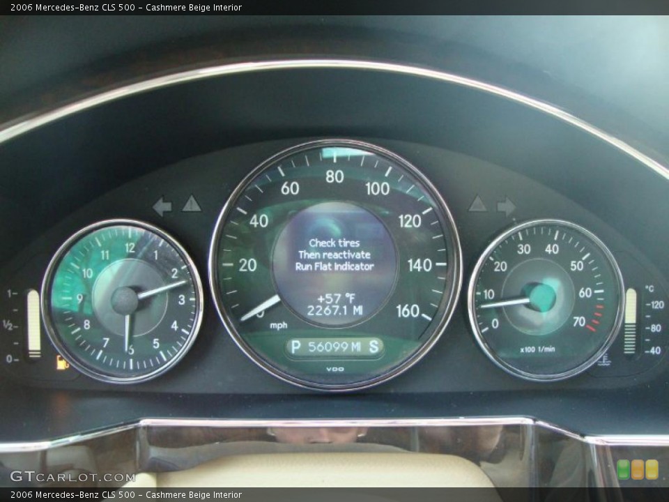 Cashmere Beige Interior Gauges for the 2006 Mercedes-Benz CLS 500 #47708111