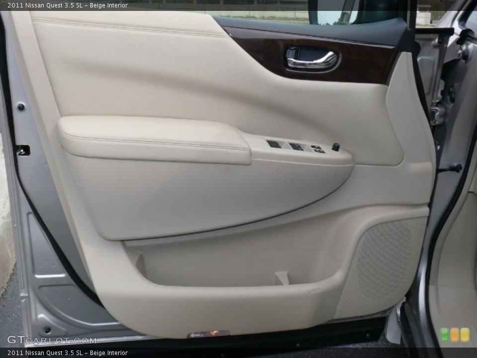 Beige Interior Door Panel for the 2011 Nissan Quest 3.5 SL #47708564