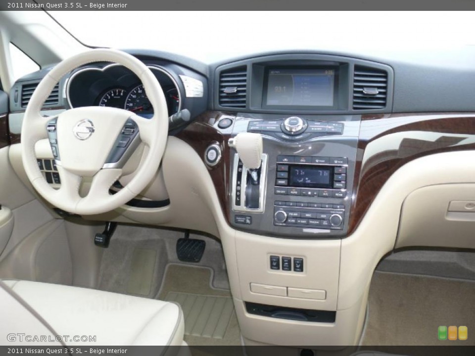Beige Interior Dashboard for the 2011 Nissan Quest 3.5 SL #47708612