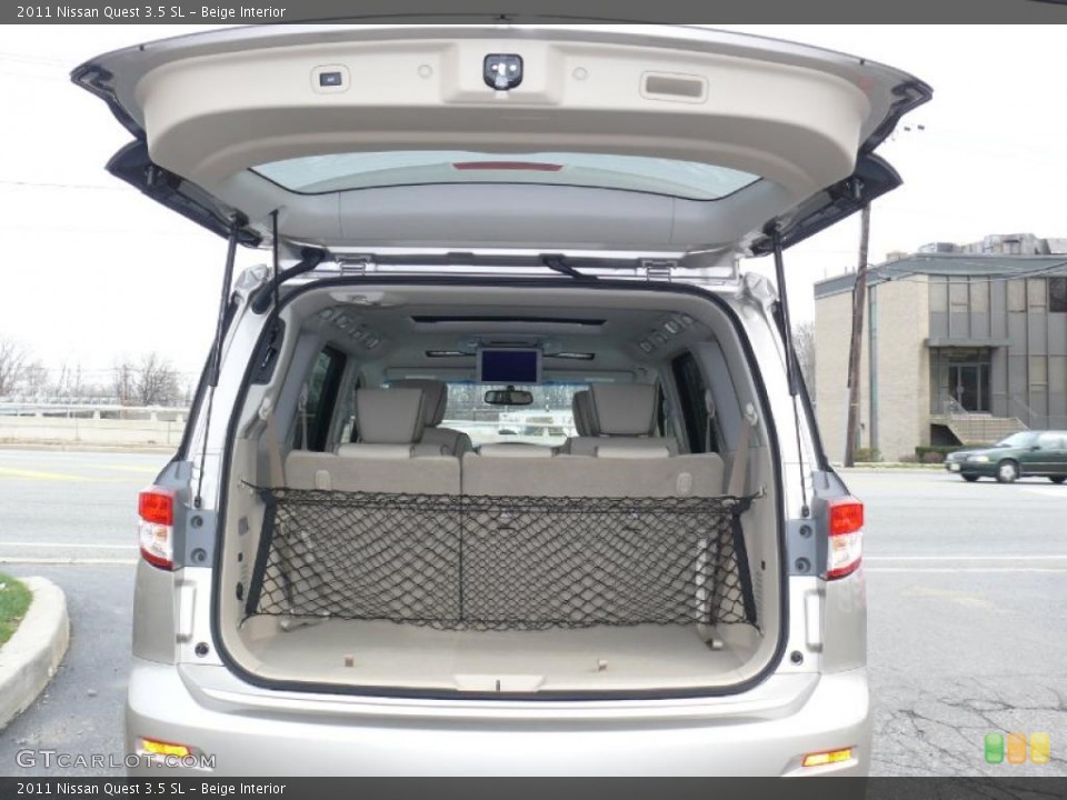 Beige Interior Trunk for the 2011 Nissan Quest 3.5 SL #47708666