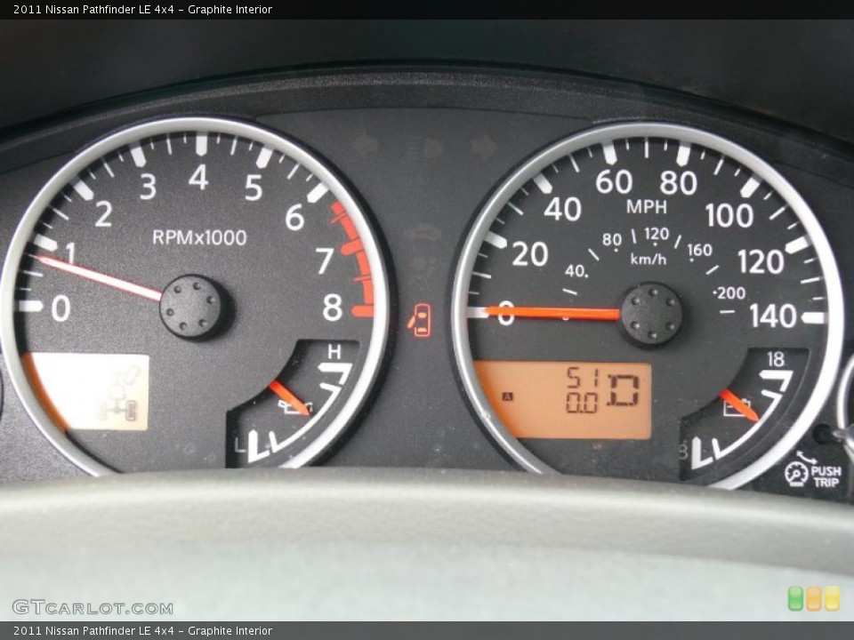 Graphite Interior Gauges for the 2011 Nissan Pathfinder LE 4x4 #47708849