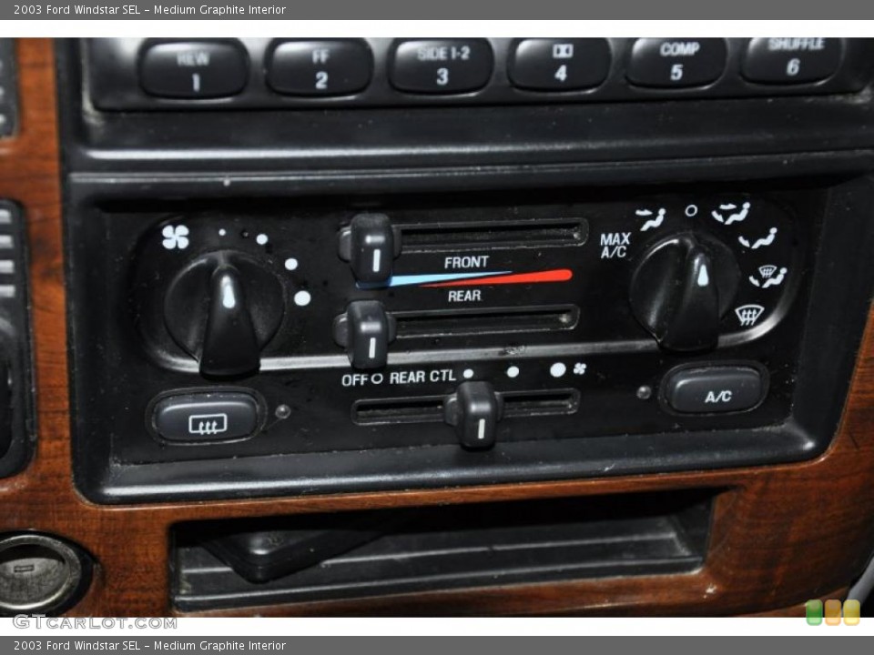 Medium Graphite Interior Controls for the 2003 Ford Windstar SEL #47708924