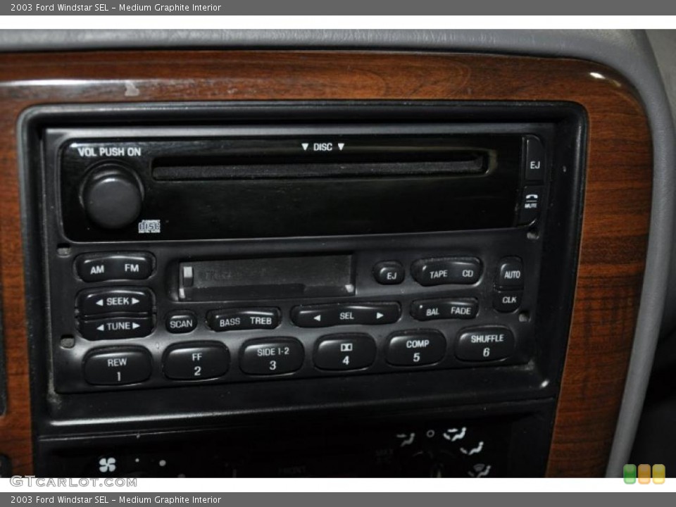 Medium Graphite Interior Controls for the 2003 Ford Windstar SEL #47708939
