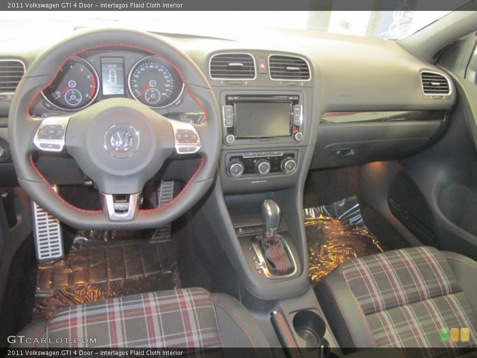 Interlagos Plaid Cloth Interior Prime Interior for the 2011 Volkswagen GTI 4 Door #47712909