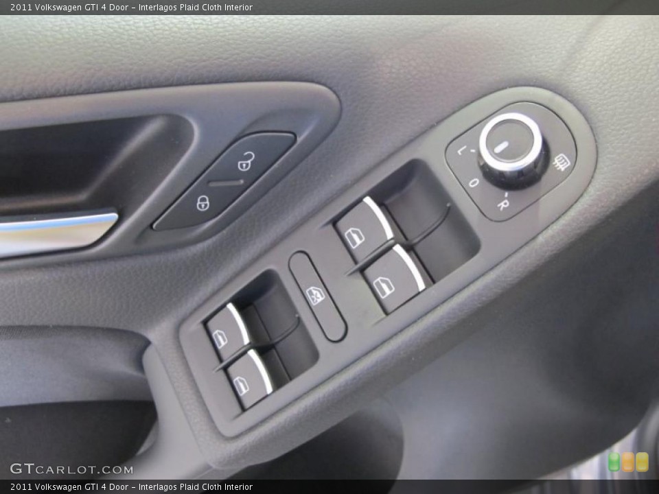 Interlagos Plaid Cloth Interior Controls for the 2011 Volkswagen GTI 4 Door #47712939
