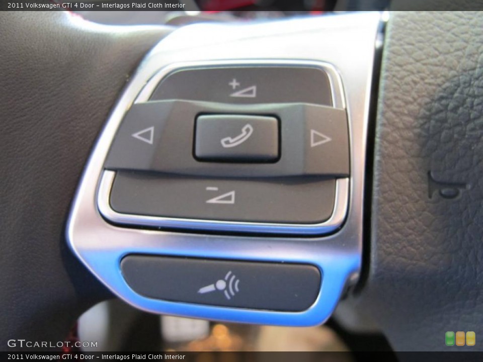 Interlagos Plaid Cloth Interior Controls for the 2011 Volkswagen GTI 4 Door #47712984