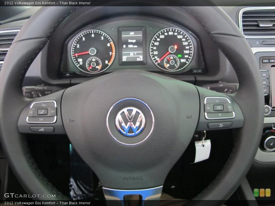 Titan Black Interior Steering Wheel for the 2012 Volkswagen Eos Komfort #47714634
