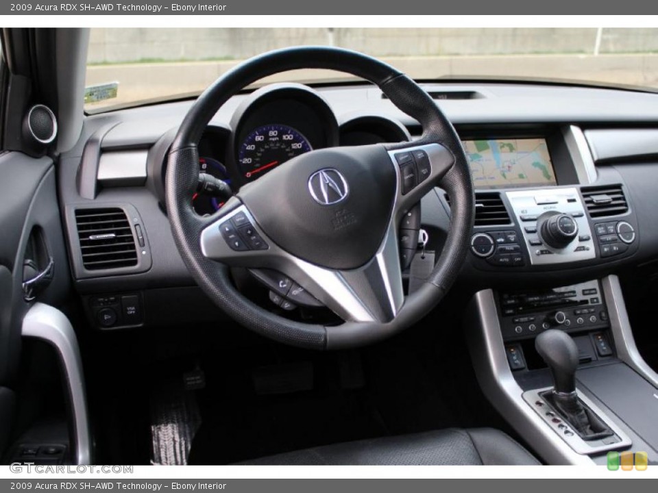 Ebony Interior Dashboard for the 2009 Acura RDX SH-AWD Technology #47714919