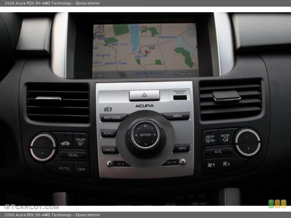 Ebony Interior Navigation for the 2009 Acura RDX SH-AWD Technology #47714946