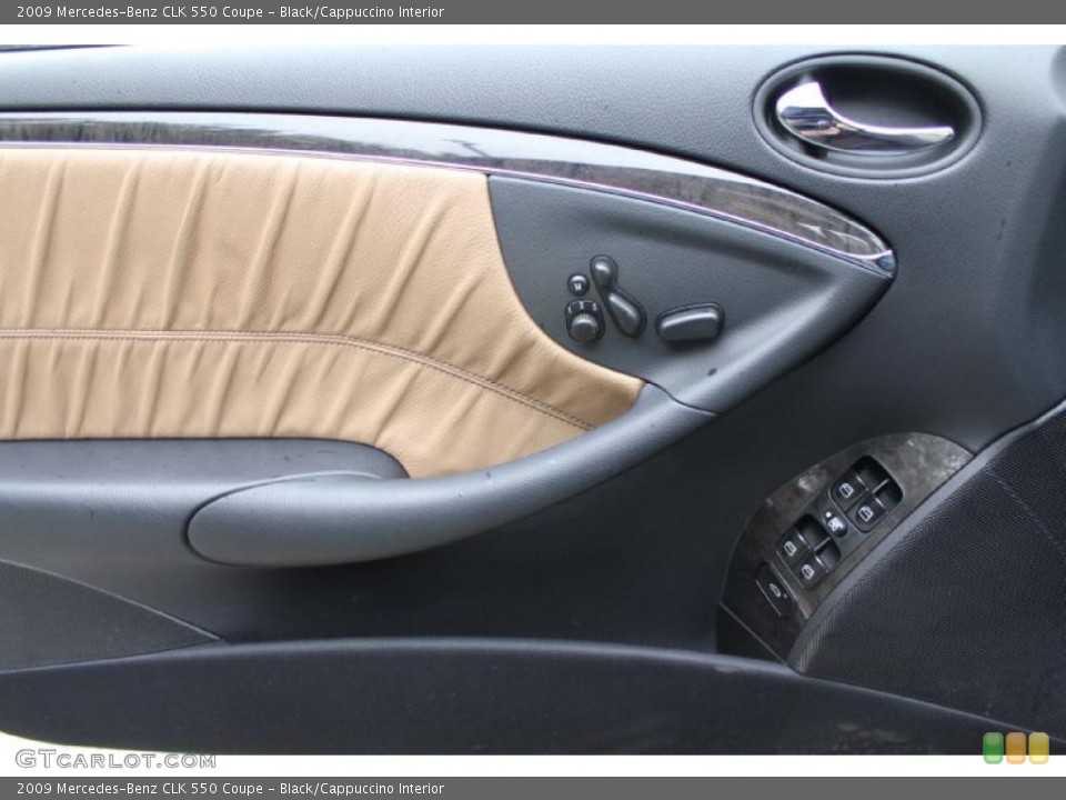 Black/Cappuccino Interior Door Panel for the 2009 Mercedes-Benz CLK 550 Coupe #47719331