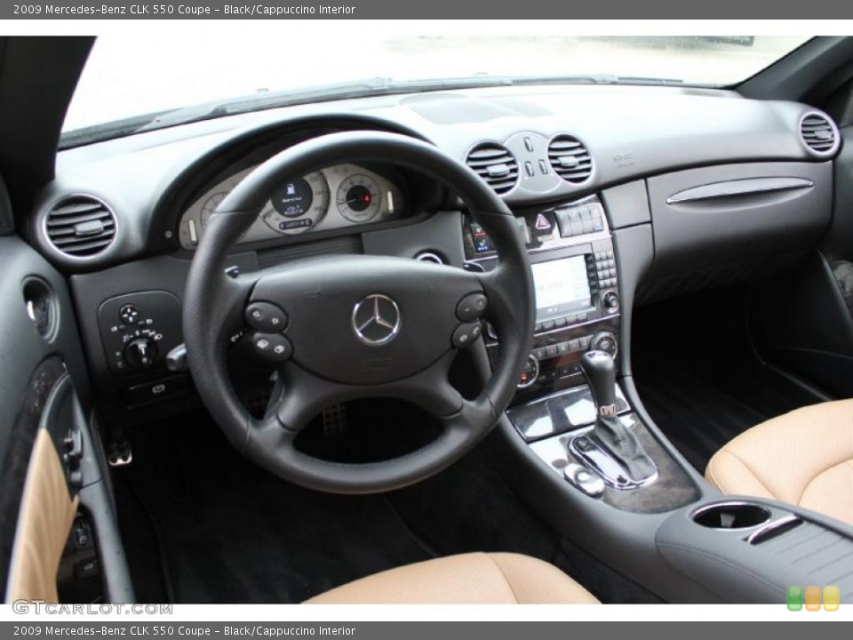 Black/Cappuccino Interior Photo for the 2009 Mercedes-Benz CLK 550 Coupe #47719373