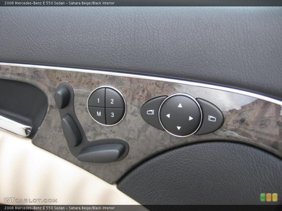 Sahara Beige/Black Interior Controls for the 2008 Mercedes-Benz E 550 Sedan #47719448