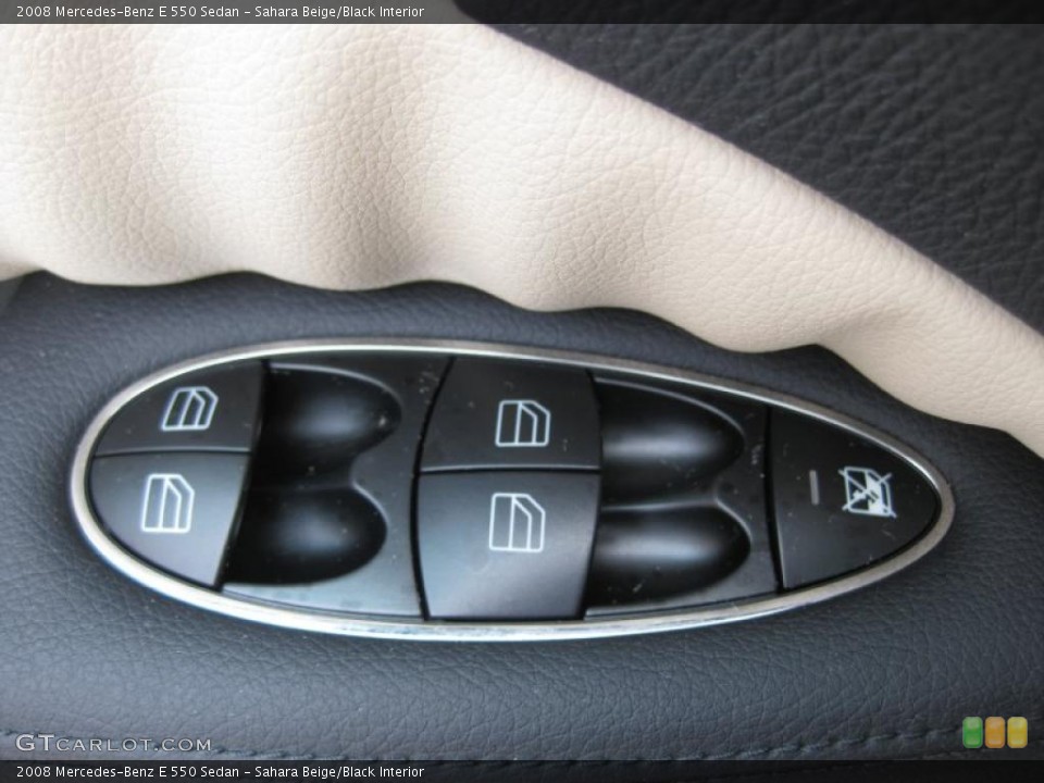 Sahara Beige/Black Interior Controls for the 2008 Mercedes-Benz E 550 Sedan #47719457