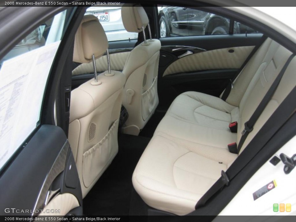 Sahara Beige/Black Interior Photo for the 2008 Mercedes-Benz E 550 Sedan #47719517