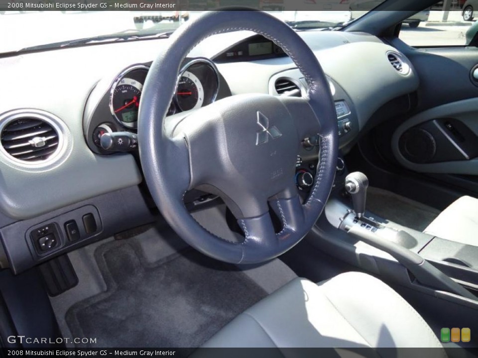 Medium Gray Interior Steering Wheel for the 2008 Mitsubishi Eclipse Spyder GS #47720735