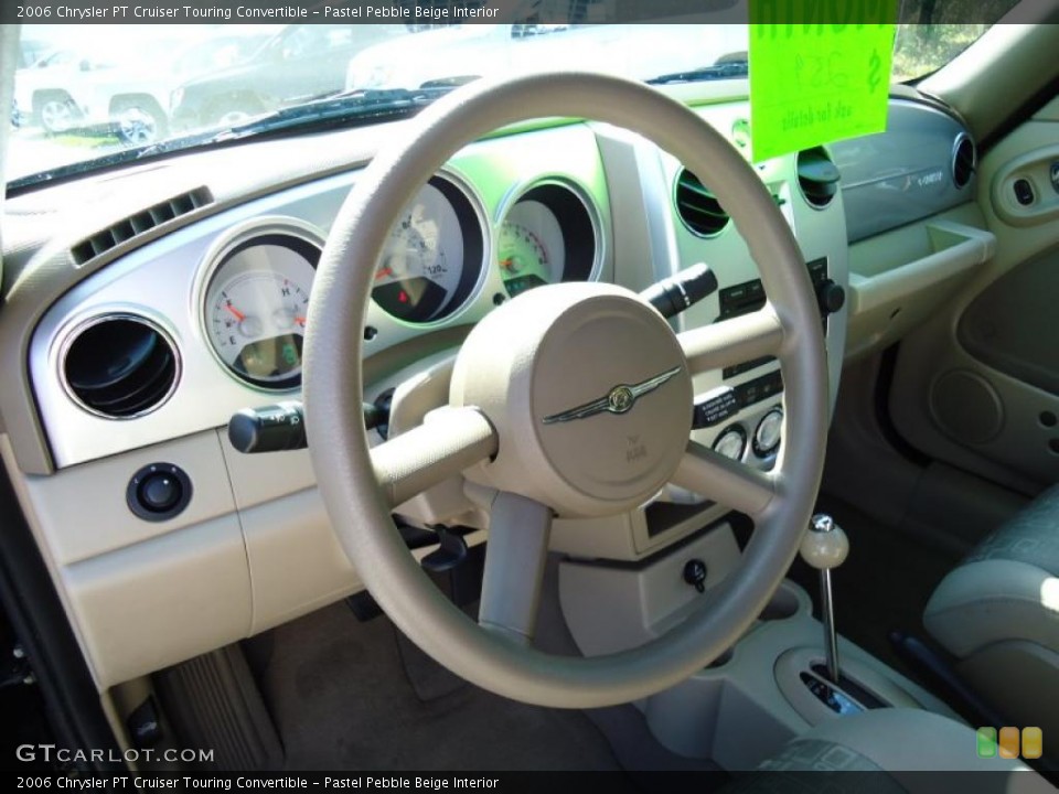 Pastel Pebble Beige Interior Steering Wheel for the 2006 Chrysler PT Cruiser Touring Convertible #47722661
