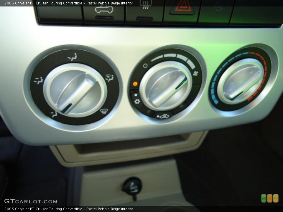 Pastel Pebble Beige Interior Controls for the 2006 Chrysler PT Cruiser Touring Convertible #47722934