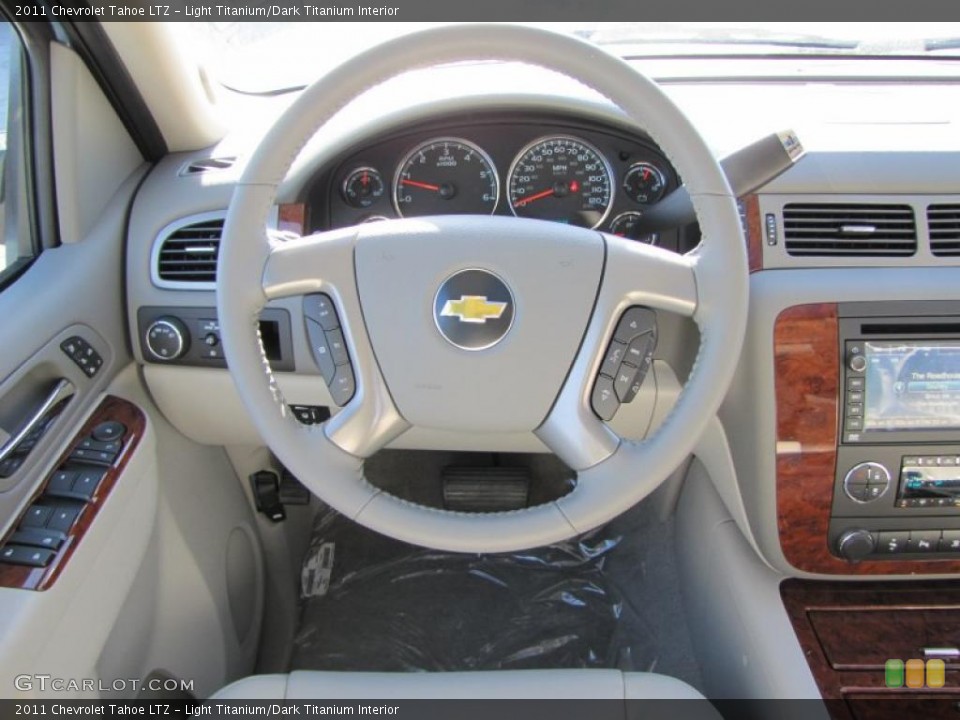 Light Titanium/Dark Titanium Interior Steering Wheel for the 2011 Chevrolet Tahoe LTZ #47723960