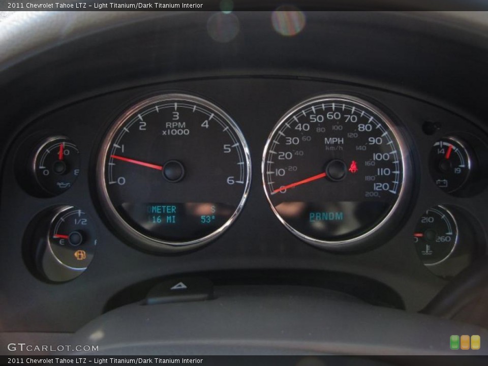 Light Titanium/Dark Titanium Interior Gauges for the 2011 Chevrolet Tahoe LTZ #47723975