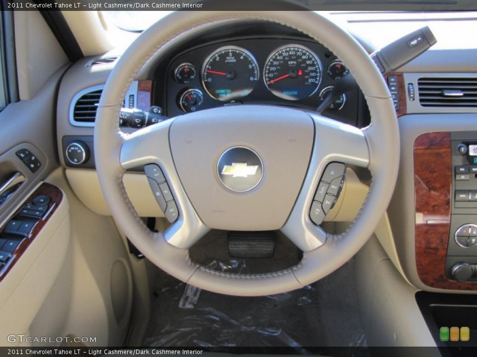 Light Cashmere/Dark Cashmere Interior Steering Wheel for the 2011 Chevrolet Tahoe LT #47724293