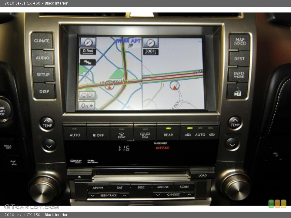 Black Interior Navigation for the 2010 Lexus GX 460 #47724473