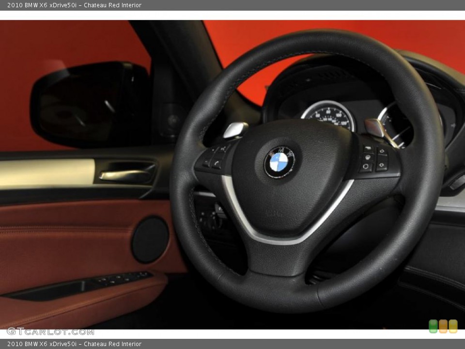 Chateau Red Interior Steering Wheel for the 2010 BMW X6 xDrive50i #47725307