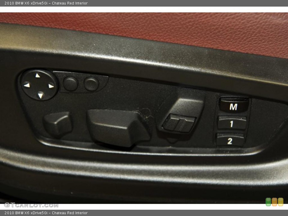Chateau Red Interior Controls for the 2010 BMW X6 xDrive50i #47725724