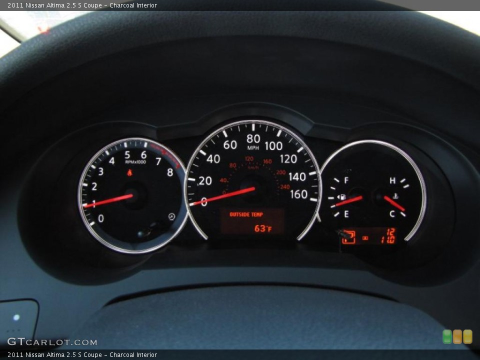 Charcoal Interior Gauges for the 2011 Nissan Altima 2.5 S Coupe #47726582