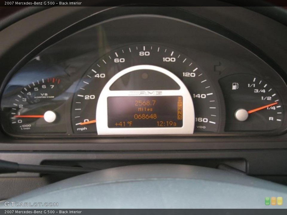 Black Interior Gauges for the 2007 Mercedes-Benz G 500 #47731798