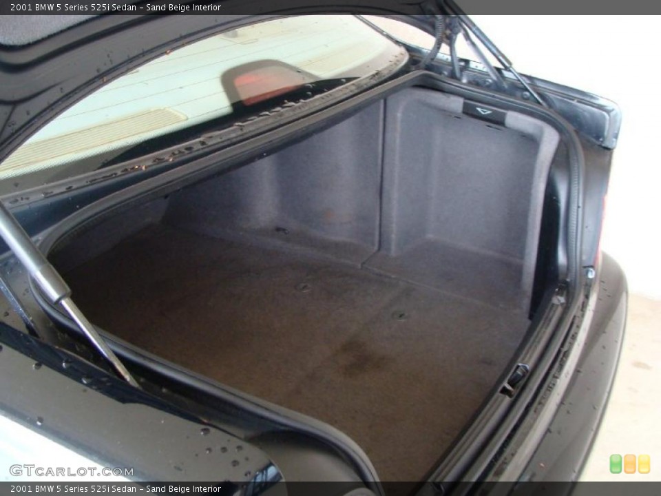 Sand Beige Interior Trunk for the 2001 BMW 5 Series 525i Sedan #47733016