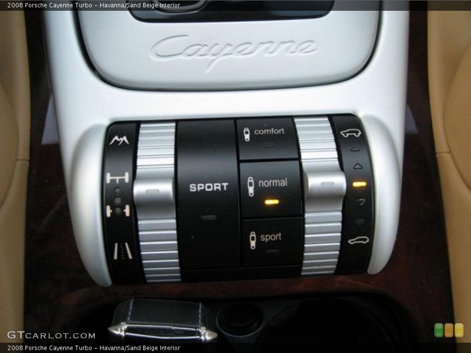 Havanna/Sand Beige Interior Controls for the 2008 Porsche Cayenne Turbo #47733759