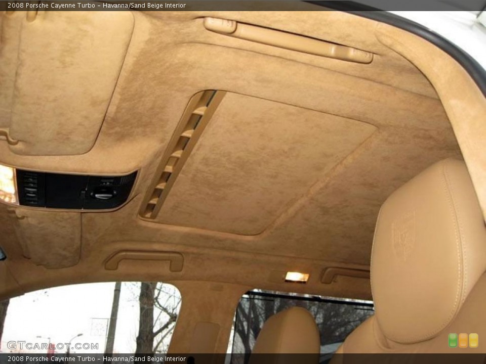 Havanna/Sand Beige Interior Sunroof for the 2008 Porsche Cayenne Turbo #47733808