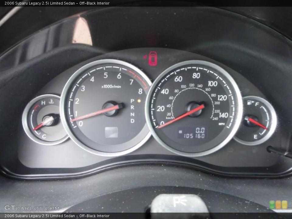 Off-Black Interior Gauges for the 2006 Subaru Legacy 2.5i Limited Sedan #47734306