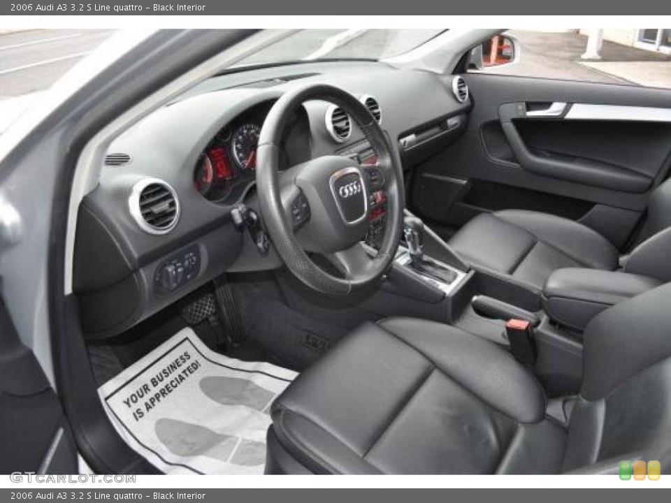 Black Interior Photo for the 2006 Audi A3 3.2 S Line quattro #47734927