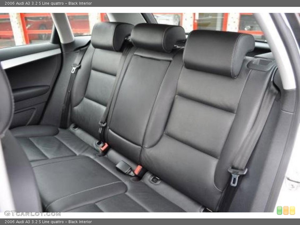 Black Interior Photo for the 2006 Audi A3 3.2 S Line quattro #47734936