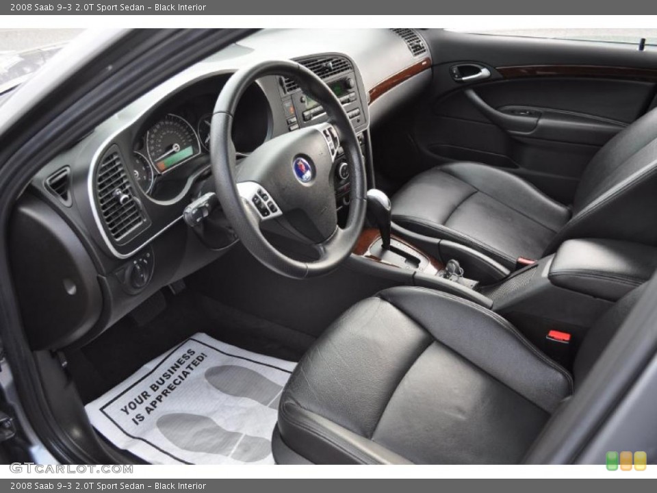 Black Interior Photo for the 2008 Saab 9-3 2.0T Sport Sedan #47735020