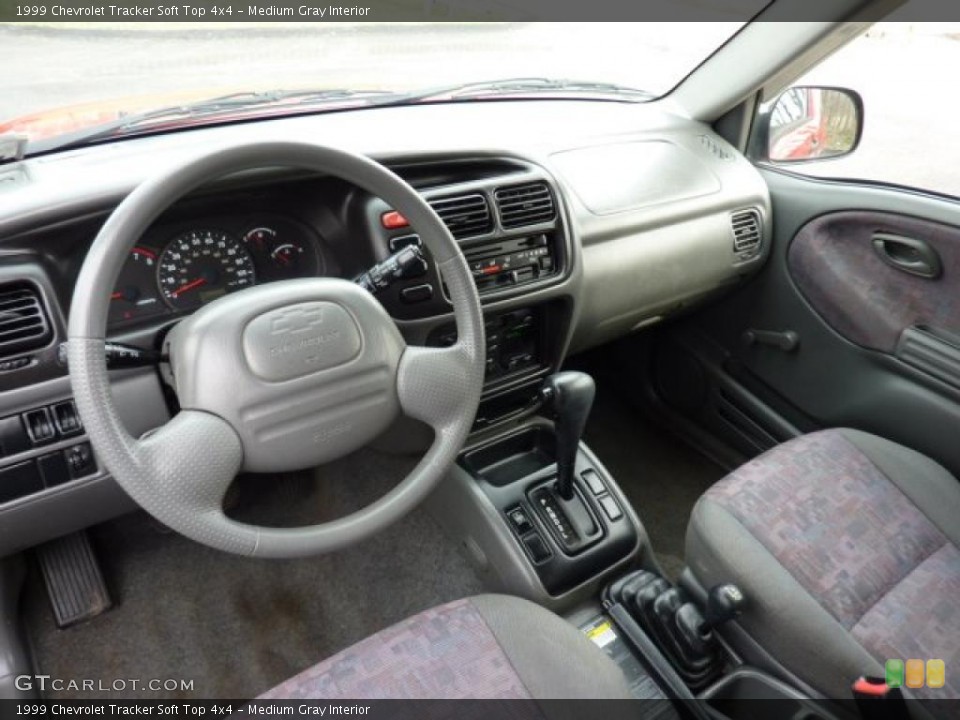 Medium Gray Interior Prime Interior for the 1999 Chevrolet Tracker Soft Top 4x4 #47735065