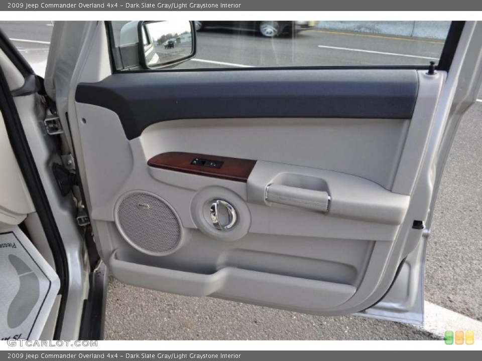 Dark Slate Gray/Light Graystone Interior Door Panel for the 2009 Jeep Commander Overland 4x4 #47736010