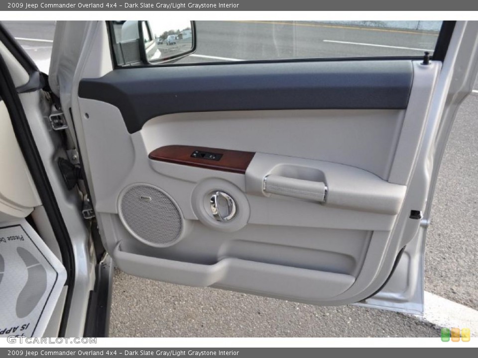 Dark Slate Gray/Light Graystone Interior Door Panel for the 2009 Jeep Commander Overland 4x4 #47736019