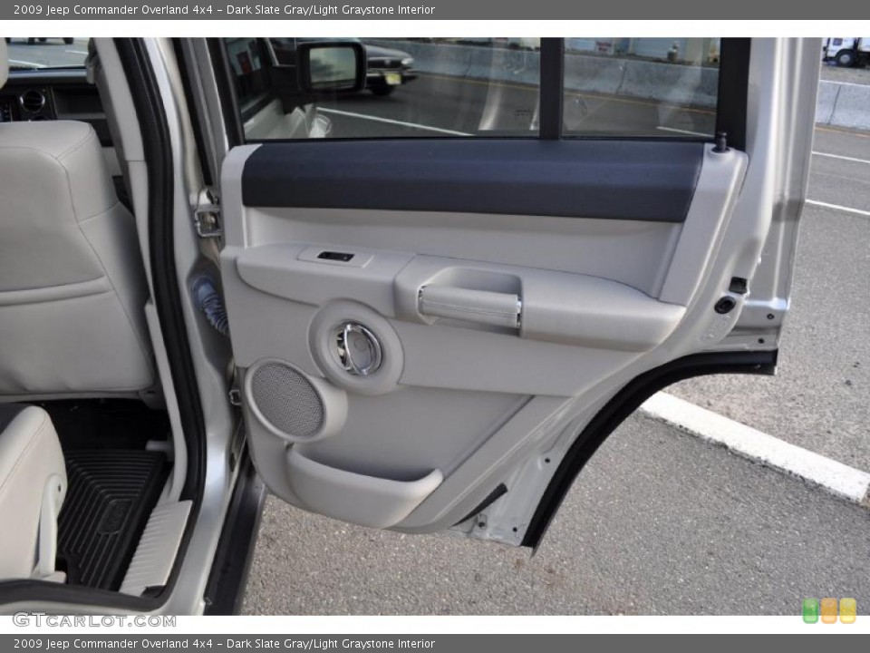 Dark Slate Gray/Light Graystone Interior Door Panel for the 2009 Jeep Commander Overland 4x4 #47736028