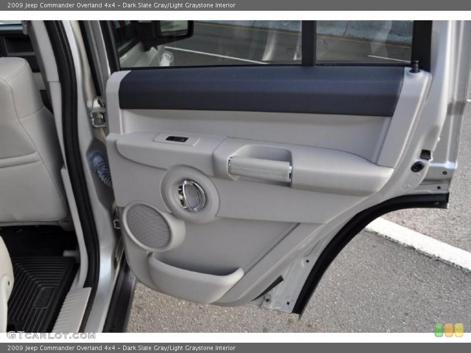 Dark Slate Gray/Light Graystone Interior Door Panel for the 2009 Jeep Commander Overland 4x4 #47736034