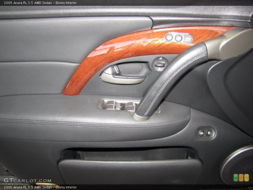 Ebony Interior Door Panel for the 2005 Acura RL 3.5 AWD Sedan #47736109